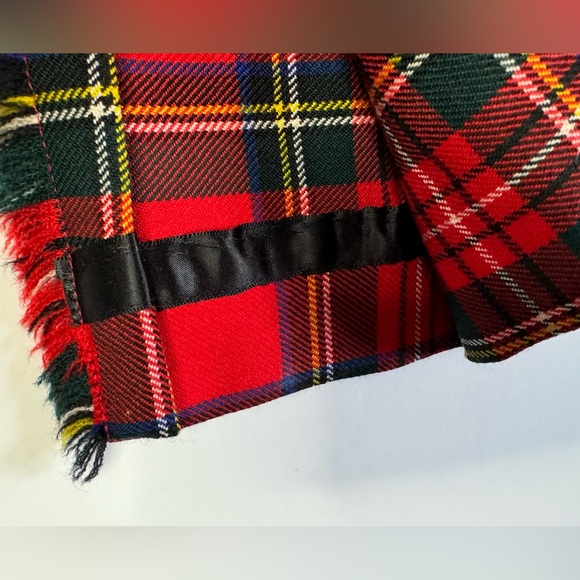 Vintage Land’s End Tartan Plaid Wool Kilt Wrap Skirt Made in Ireland 🇮🇪 - Picture 13 of 15
